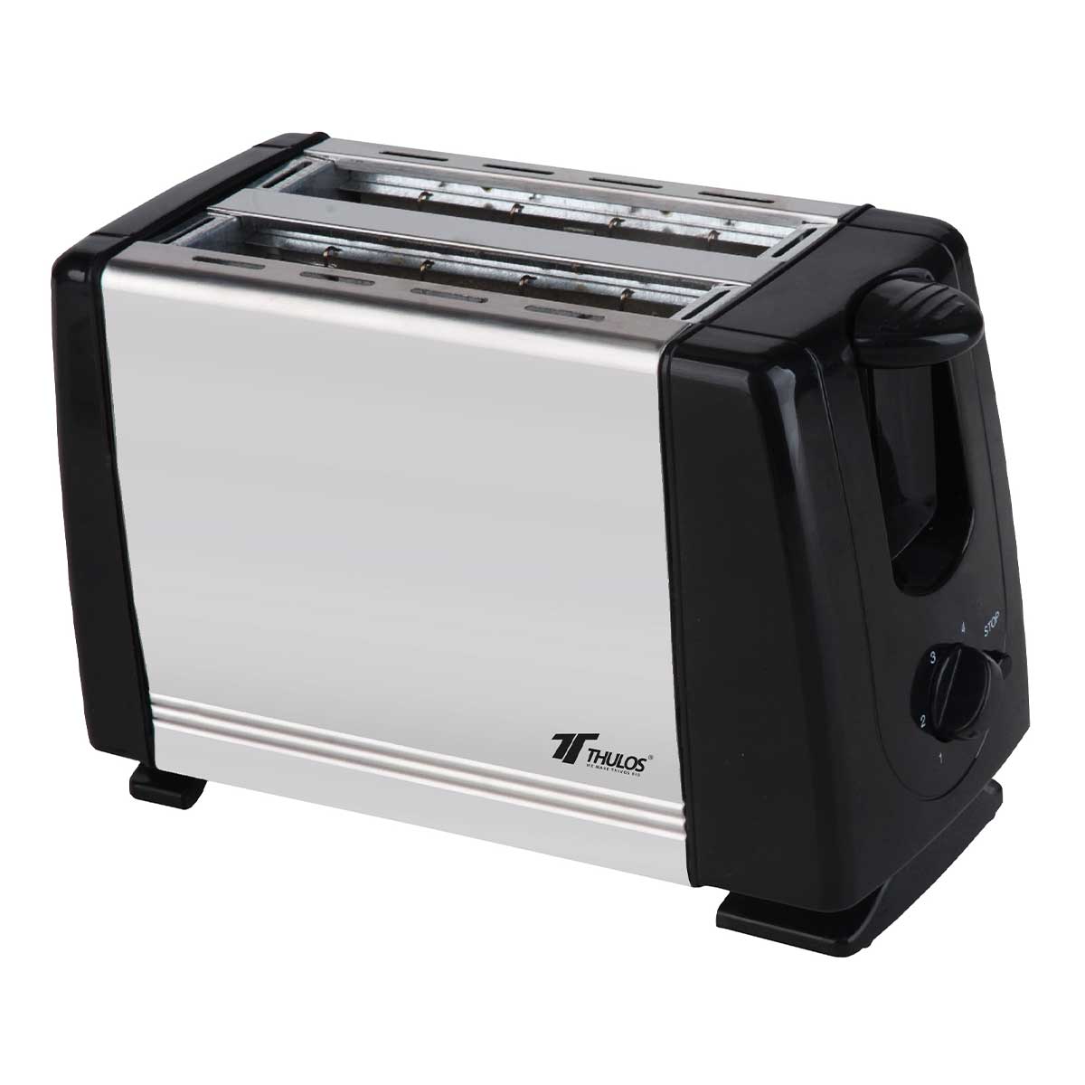 Tostador Thulos TH-TV100S 750W 2 ranuras negro/inox