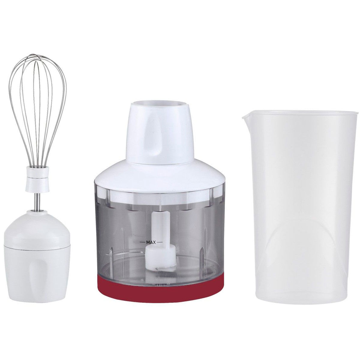Batidora de mano Thulos TH-BM515 500W con accesorios blanco/rojo 5
