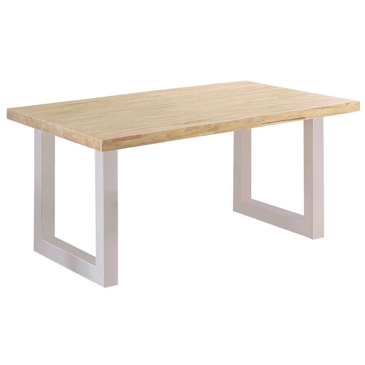 Mesa Loft rectangular uso interior y exterior roble Nordish/blanco 76x160x100 cm
