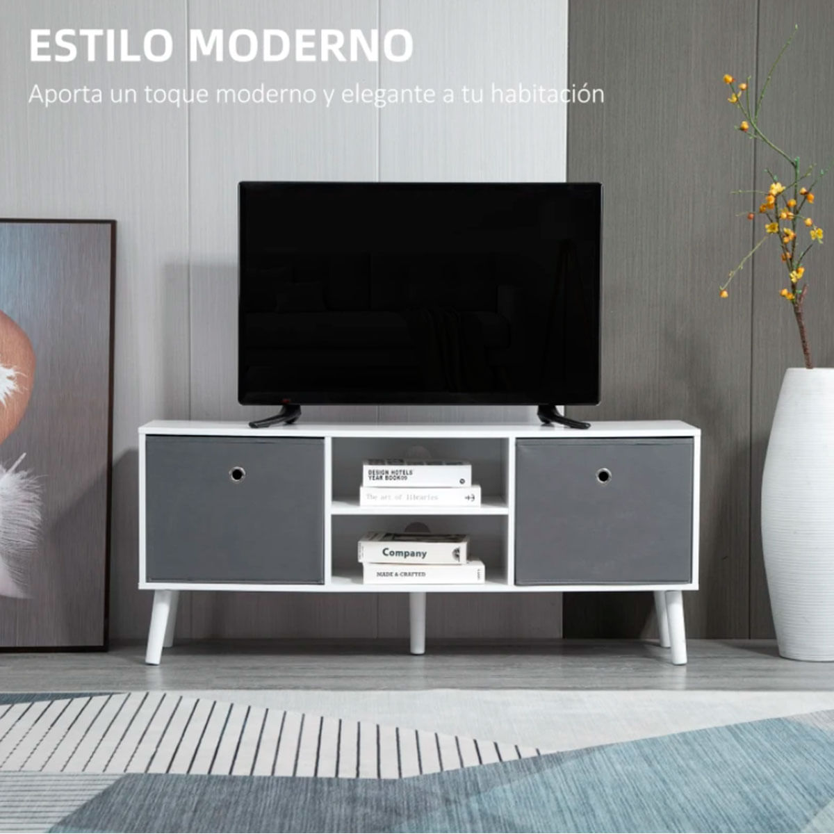 mueble-bajo-tv-homcom-moderno