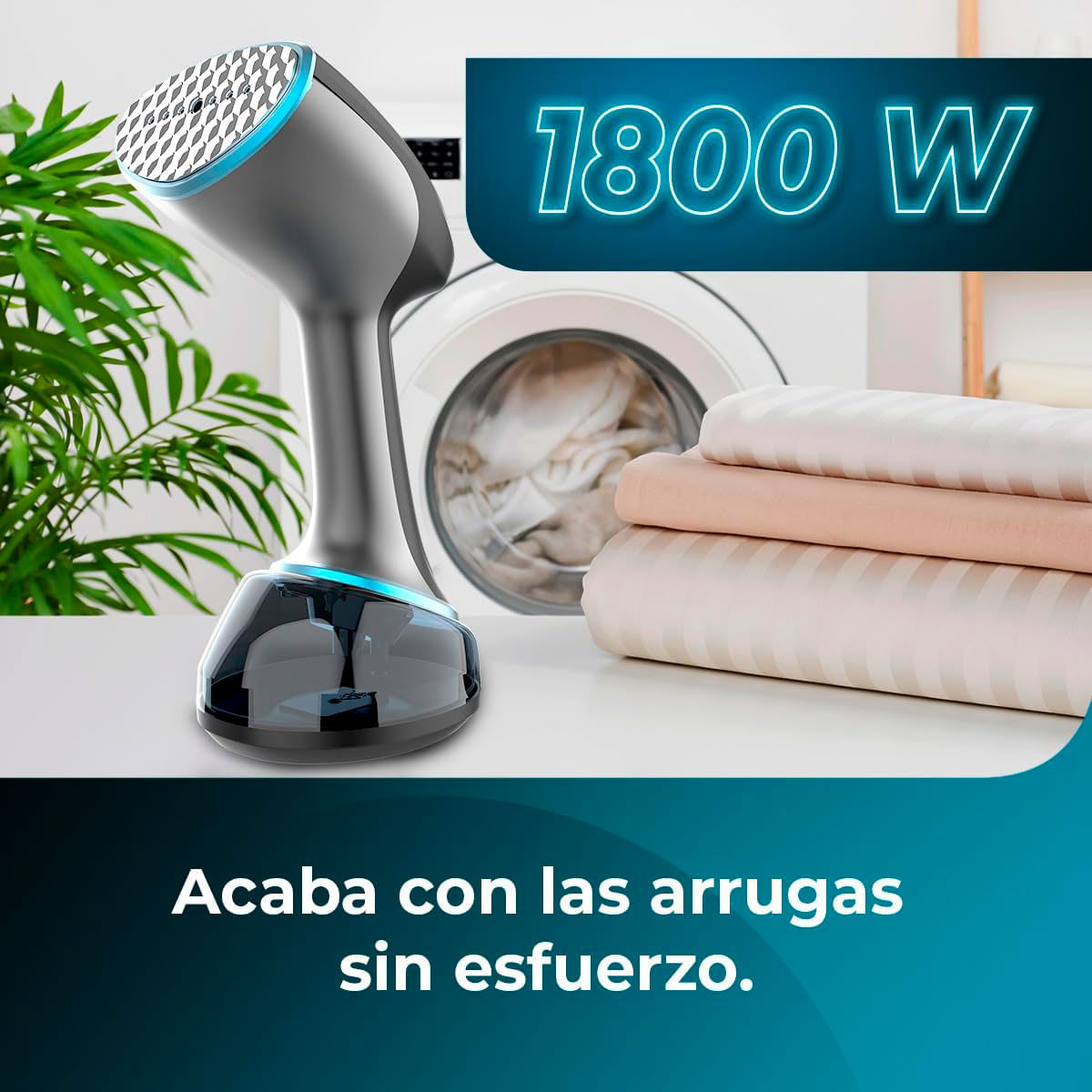 Plancha vertical Cecotec IronHero 1800 Vital 1800W 20g/min 360ml negro 2
