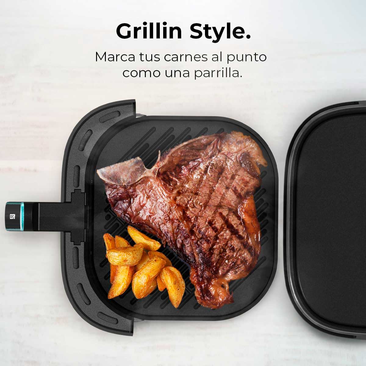 Freidora de aire Cecotec Cecofry DuoHeat 6000 2200W 6L 3 en 1 negro 3