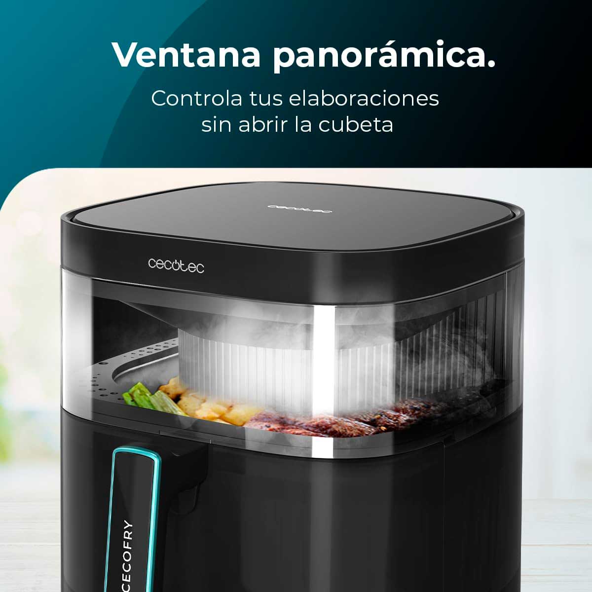Freidora de aire Cecotec Cecofry DuoHeat 6000 2200W 6L 3 en 1 negro 9