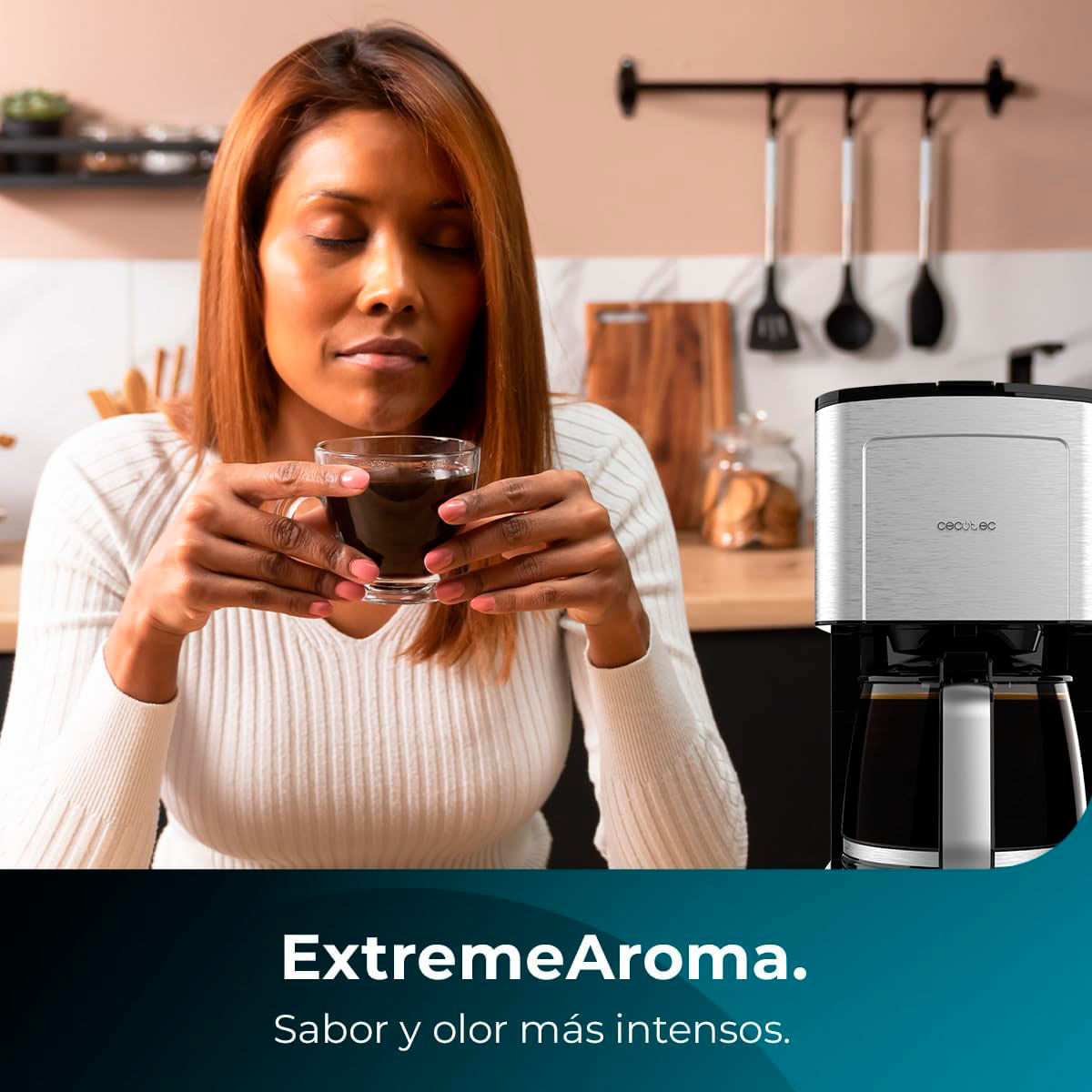 Cafetera de goteo Cecotec Coffee 56 800W 12 tazas inox 5