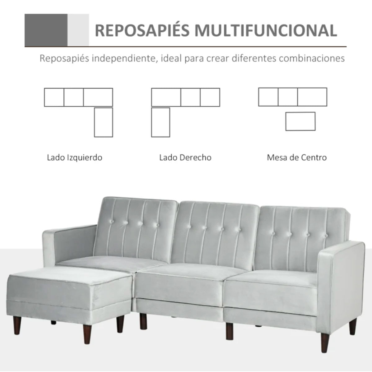 sofa-cama-homcom-configuraciones