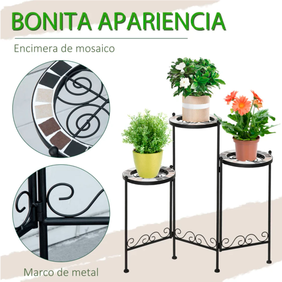 soporte-para-plantas-outsunny-3-estantes-detalles