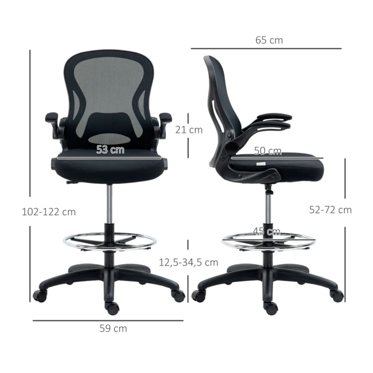 silla-de-escritorio-vinsetto-giratoria-medidas