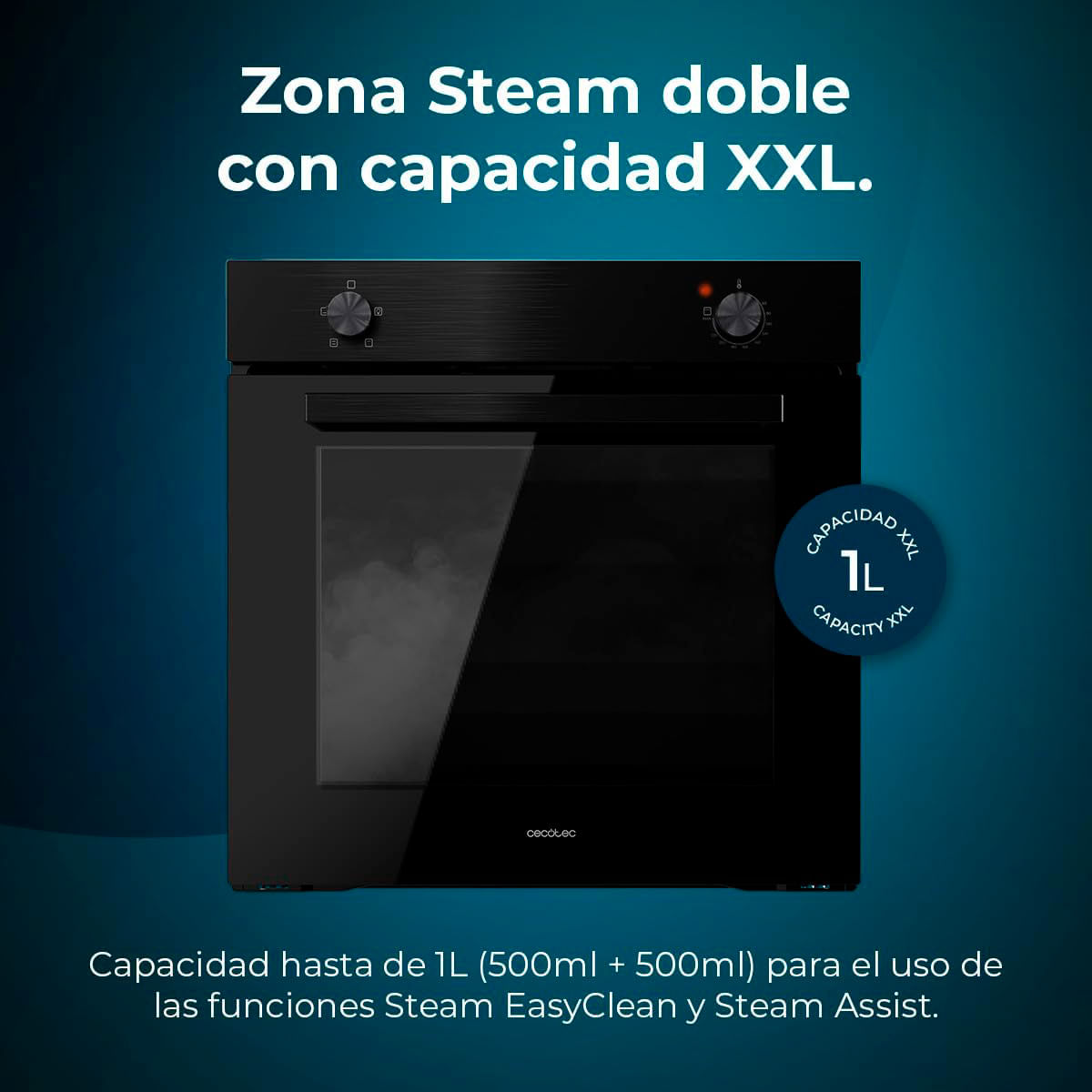 Horno Cecotec Bolero Hexa C126000 Black A 2800W 77L A negro 59,2 cm 4