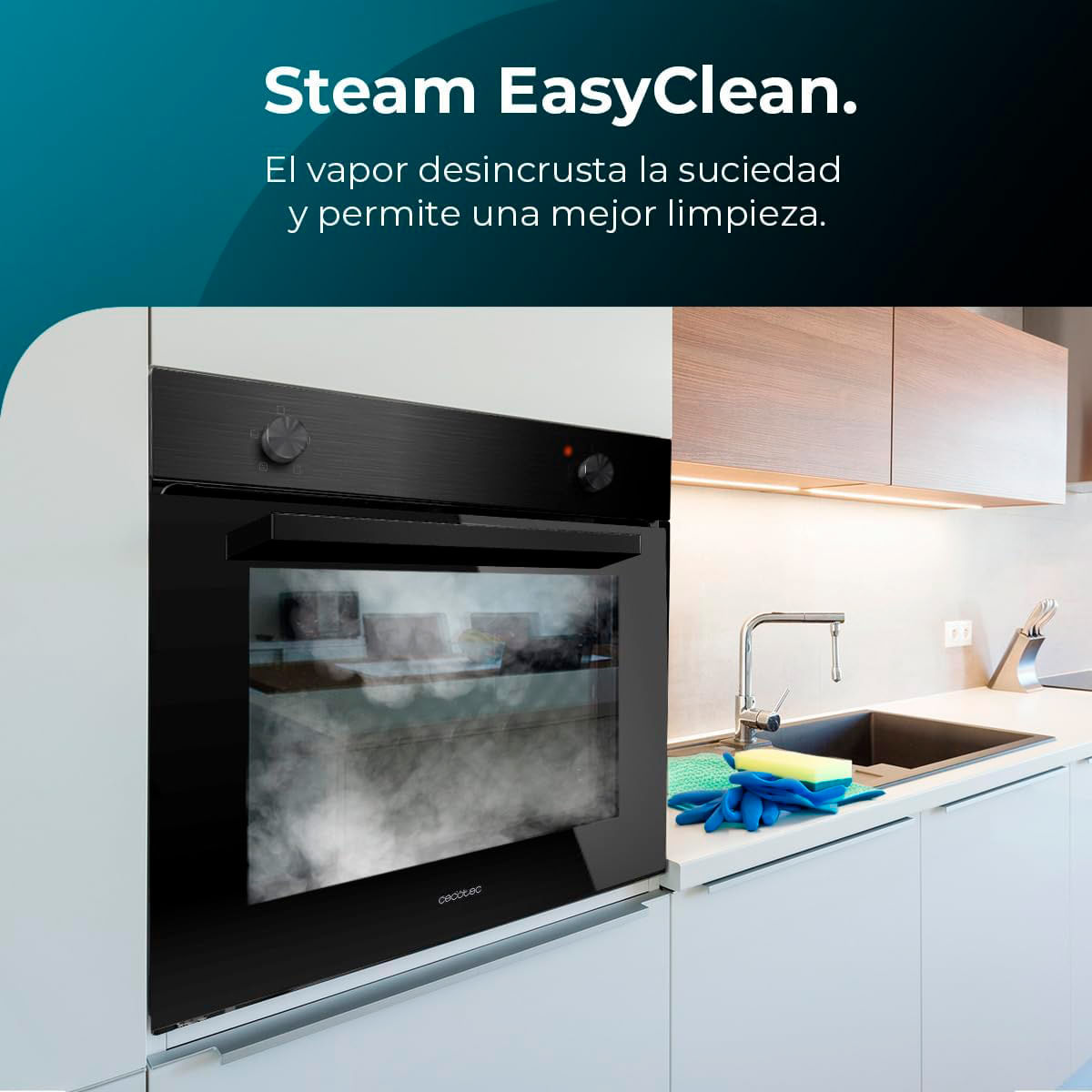 Horno Cecotec Bolero Hexa C126000 Black A 2800W 77L A negro 59,2 cm 5