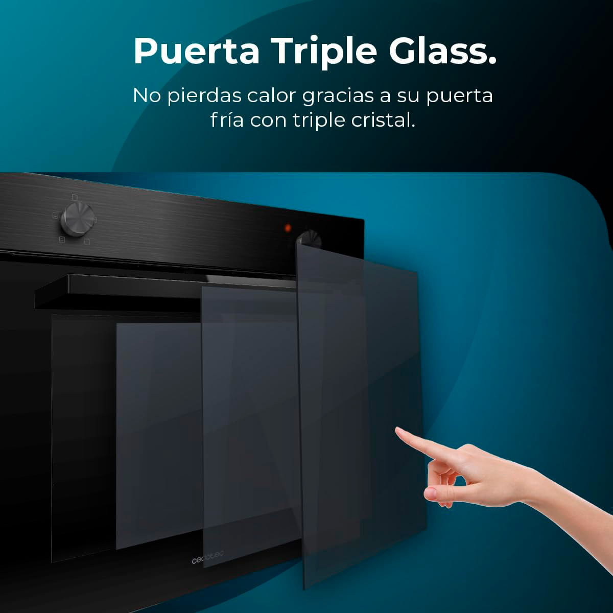 Horno Cecotec Bolero Hexa C126000 Black A 2800W 77L A negro 59,2 cm 7