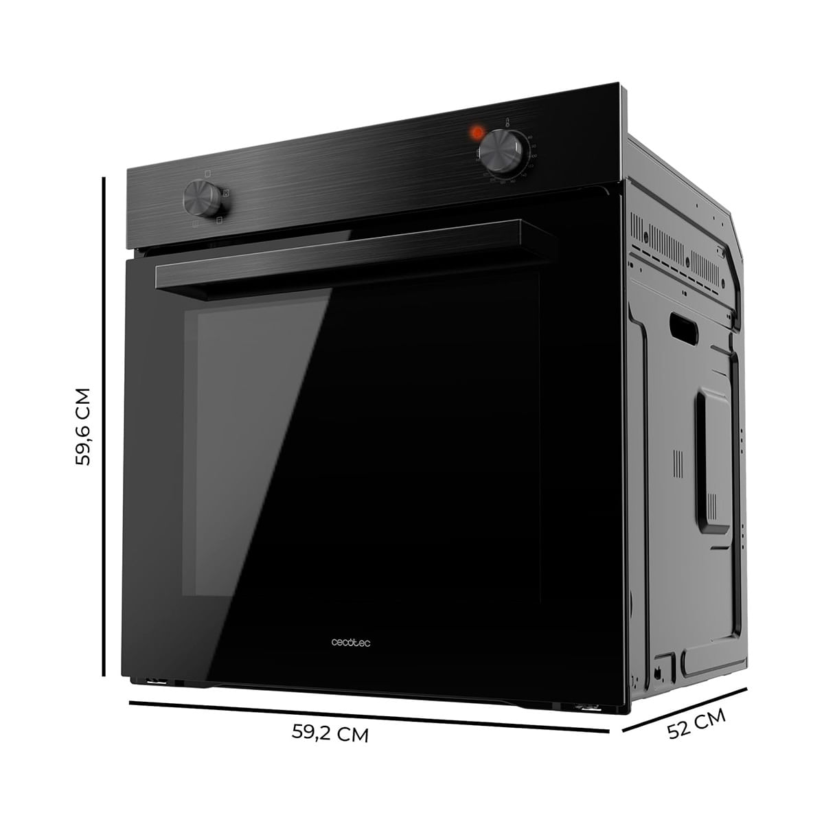 Horno Cecotec Bolero Hexa C126000 Black A 2800W 77L A negro 59,2 cm medidas
