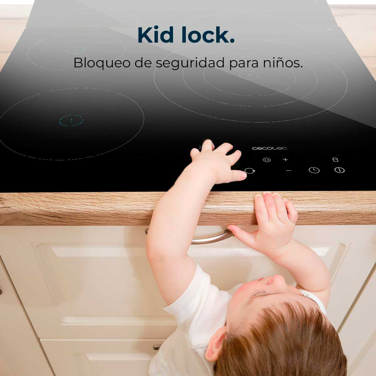 Placa vitrocerámica Cecotec Bolero Squad V 3001 5700W 3 zonas negro 58 cm 6