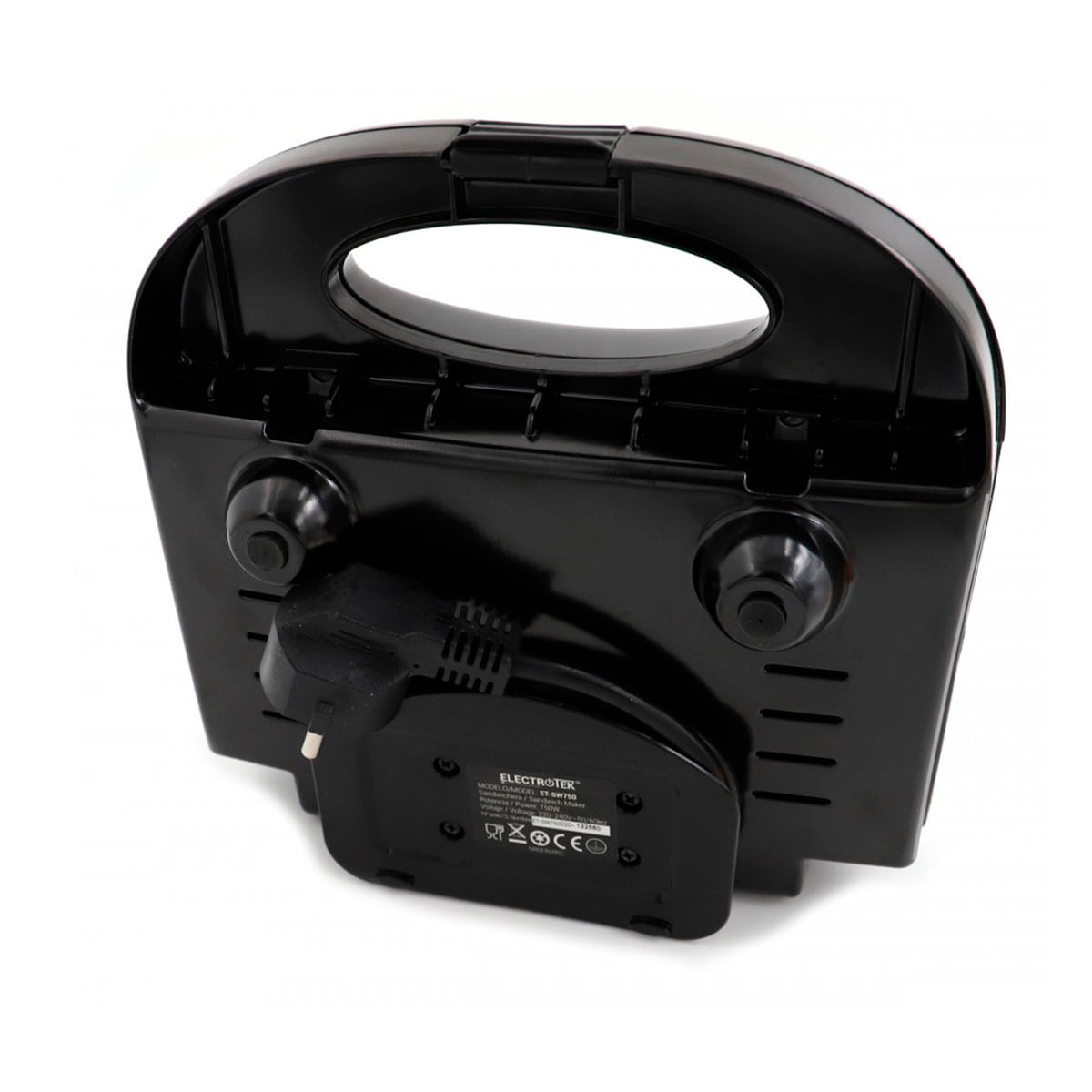 Sandwichera Electrotek ET-SW750 750W negro 3