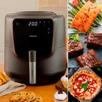 Freidora de aire Cecotec Cecofry Rain Pack 1550W 5,5L dispensador de aceite negro 6