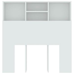 Cabecero Zakia madera blanco 103,5x100x19 cm