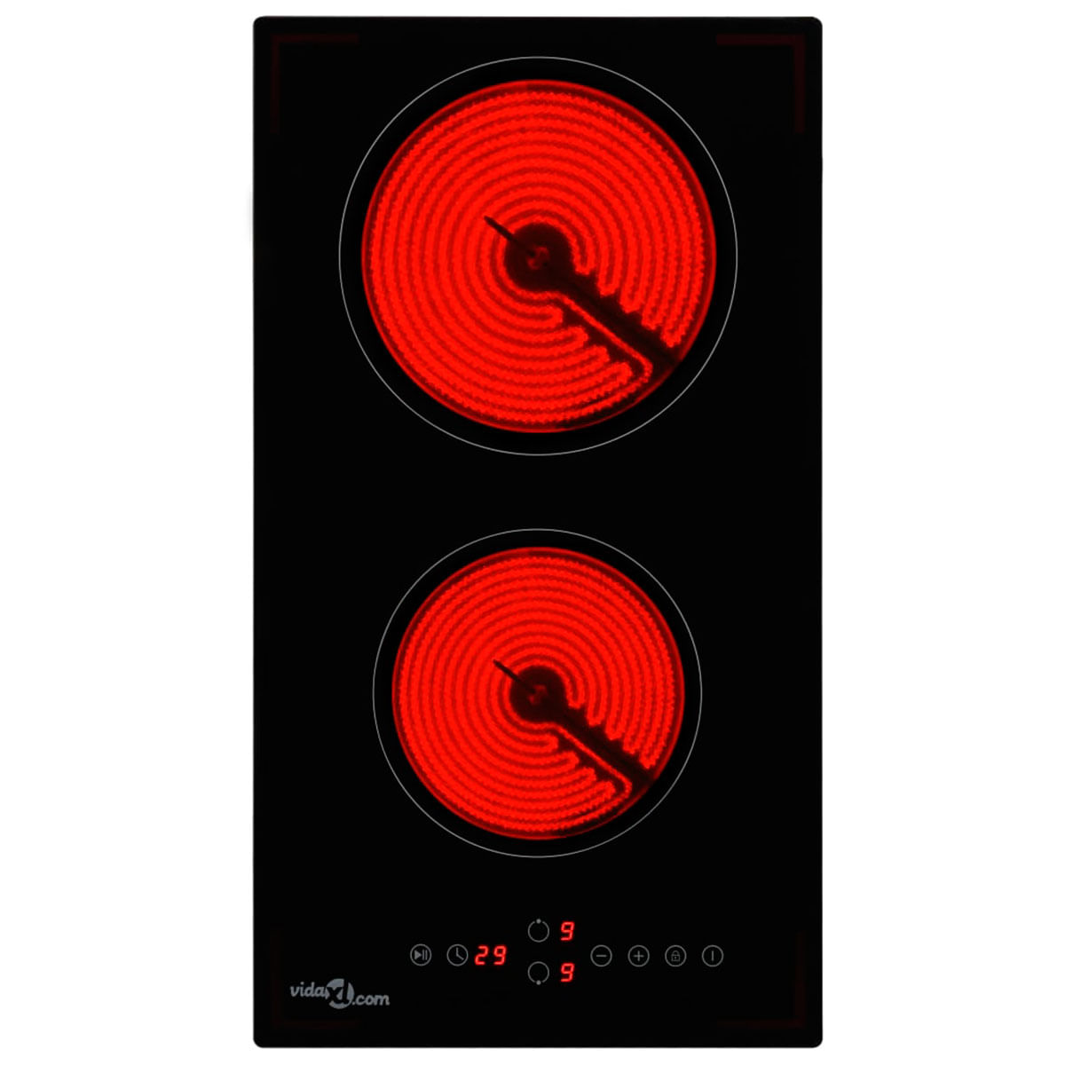 placa-vitroceramica-2-zonas-encendida