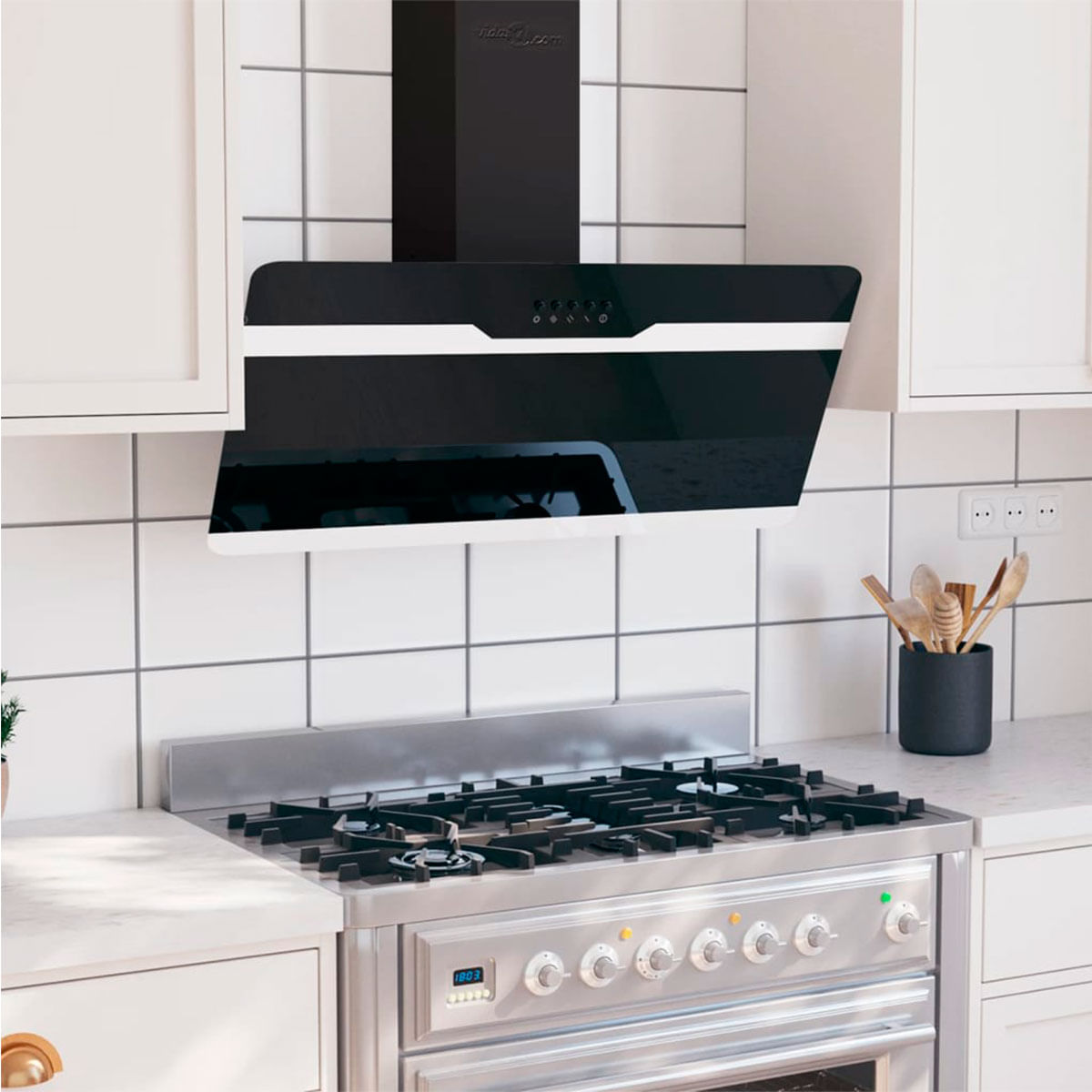 campana-extractora-de-pared-acero-negro-cocina