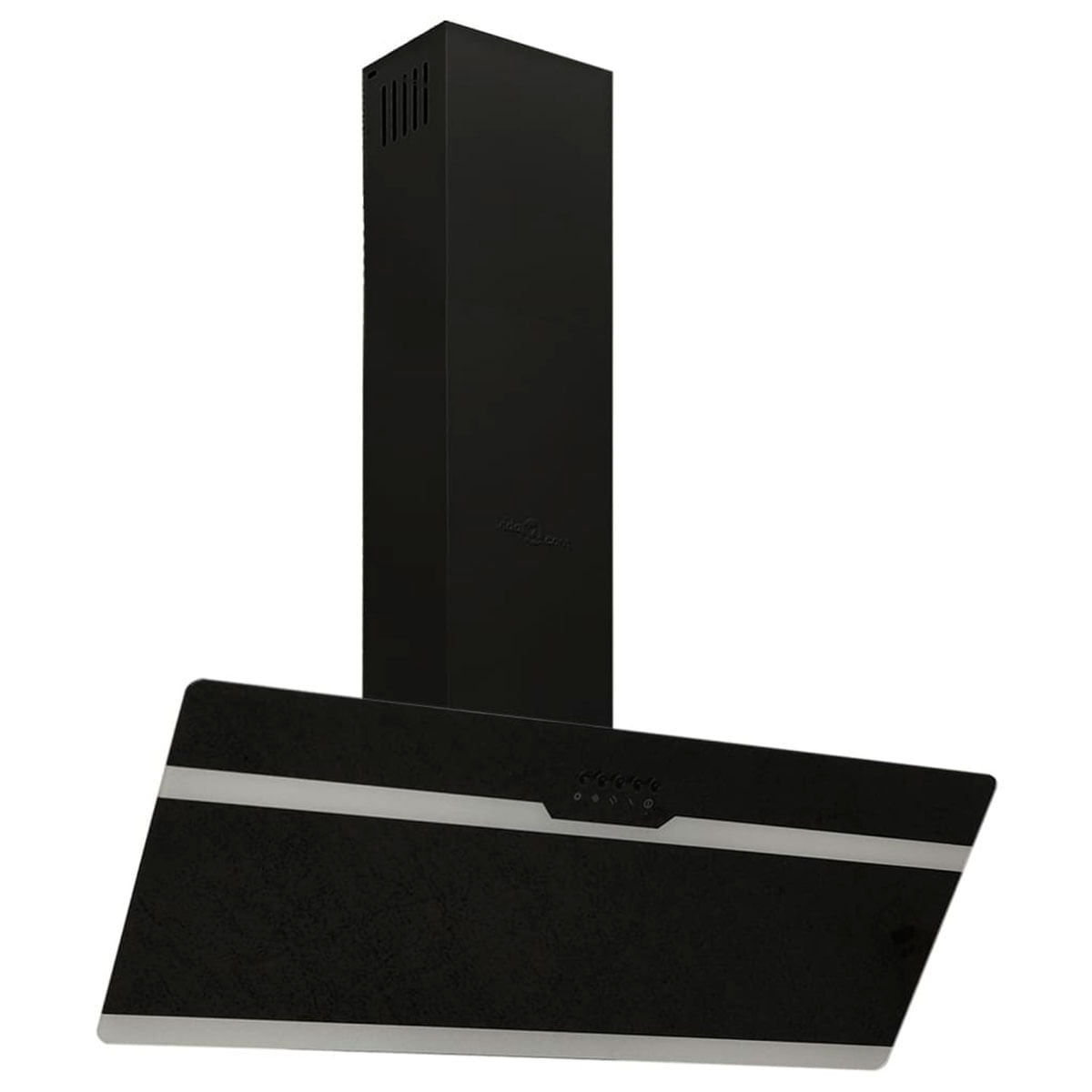 campana-extractora-de-pared-acero-negro-perfil