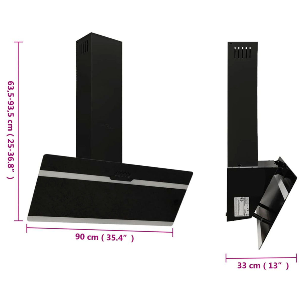 campana-extractora-de-pared-acero-negro-medidas