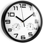Reloj de pared TeaTime con termómetro e higrómetro blanco Ø25 cm 5