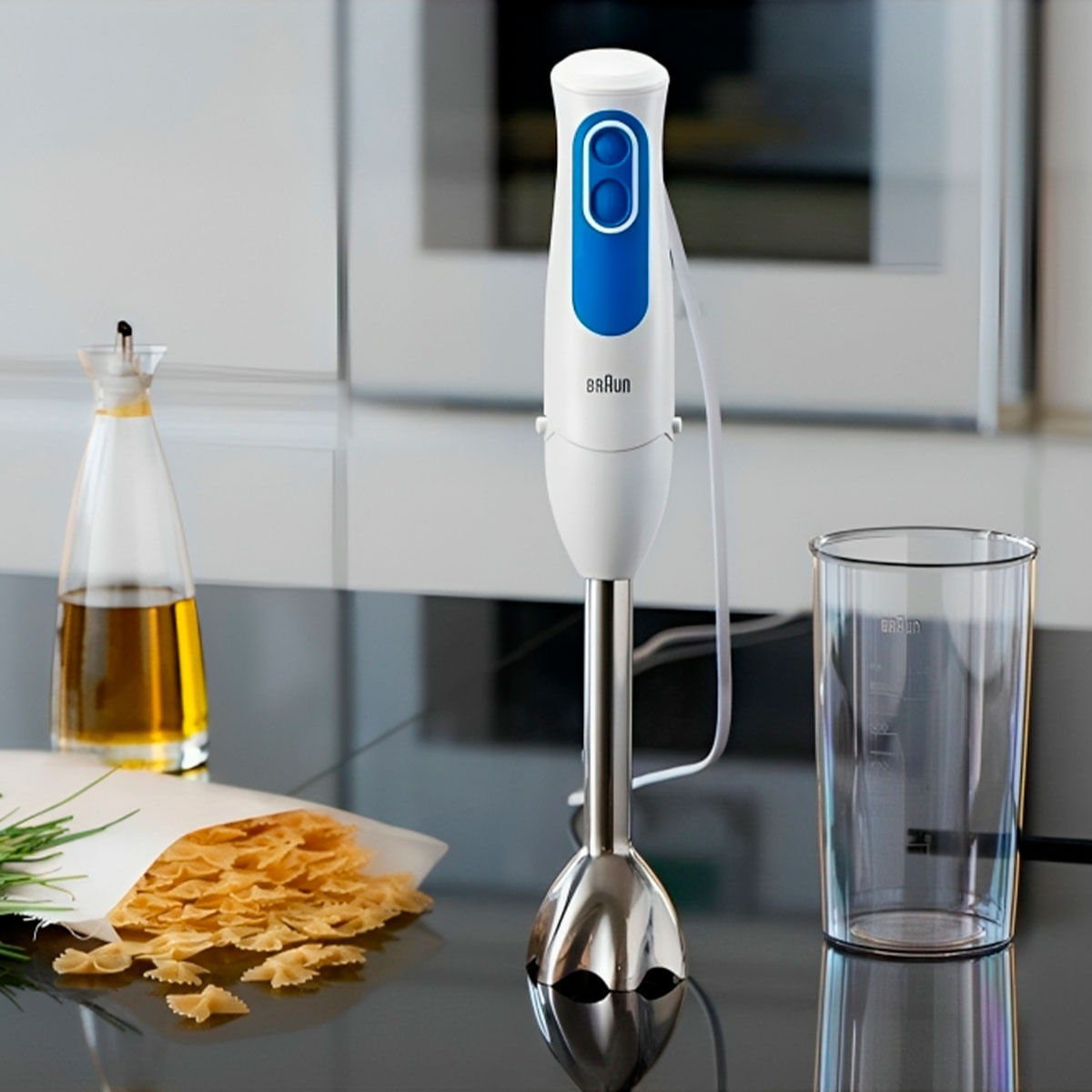Batidora de mano Braun MQ 3005 WH Cream 700W con accesorios blanco 3