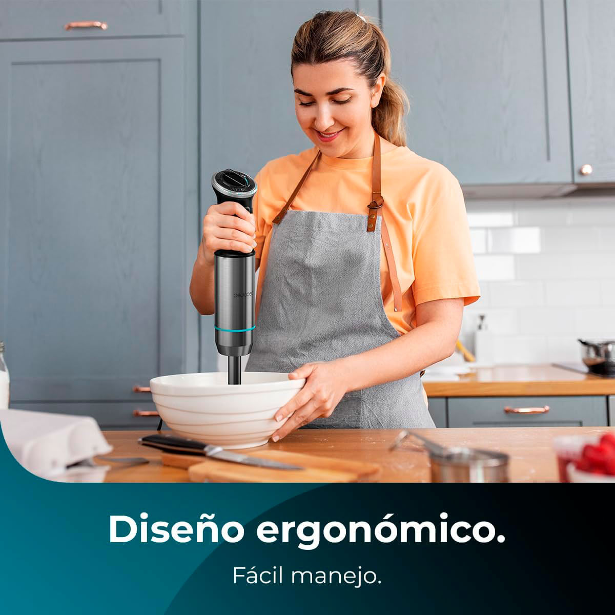 Batidora de mano Cecotec Power Neutron 1100MAX 1100W con vaso medidor inox 7
