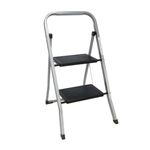 Escalera plegable 2 peldaños inox