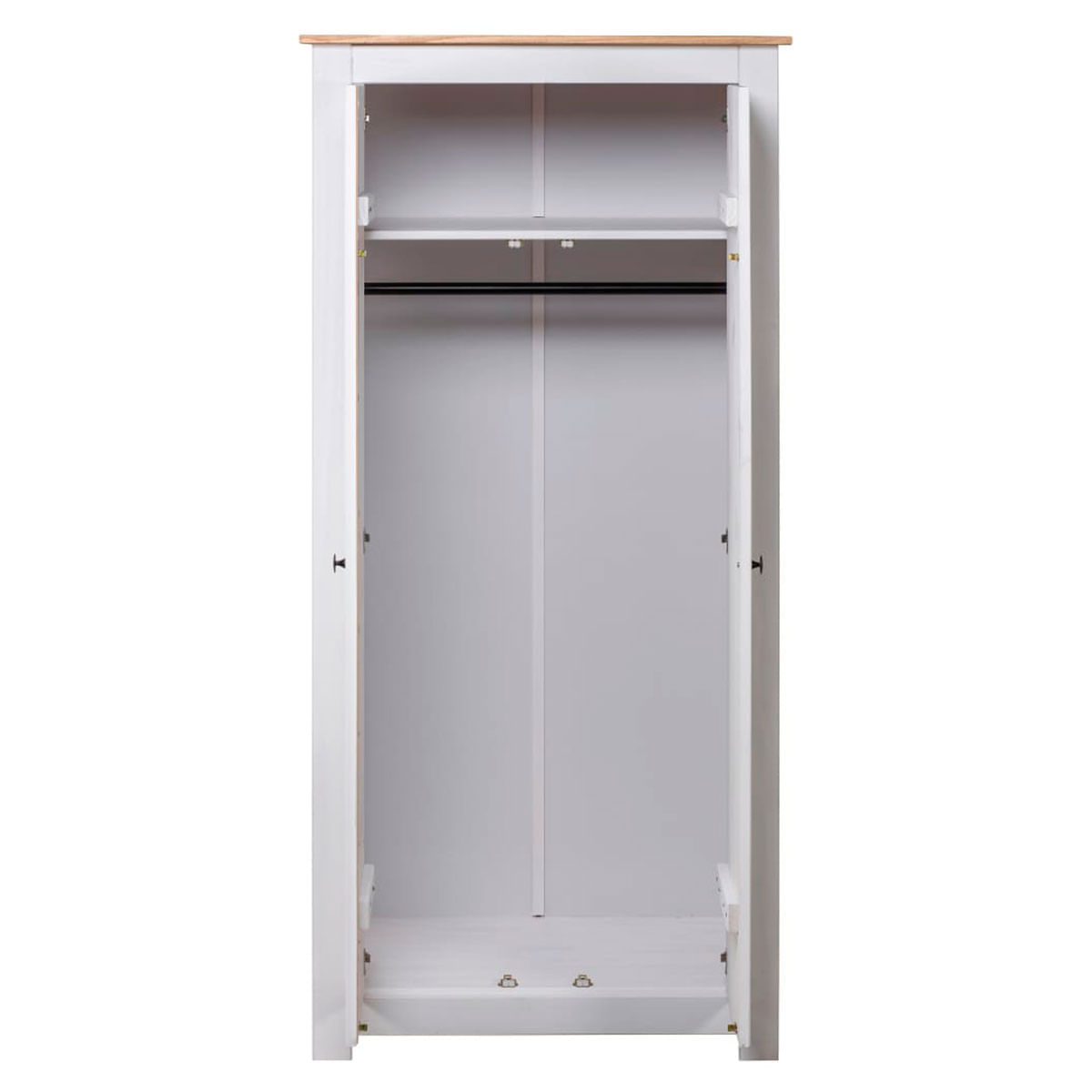 Armario Panamá 2 puertas madera de pino blanco 171,5x80x50 cm 3