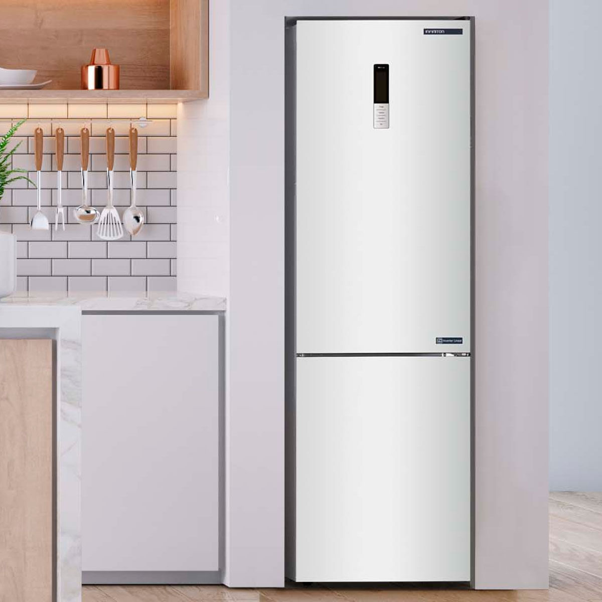 Frigorífico combi Infiniton FGC-210B Total No Frost 356L Multiflow Cold Air Surrounding E inox 200 cm 3