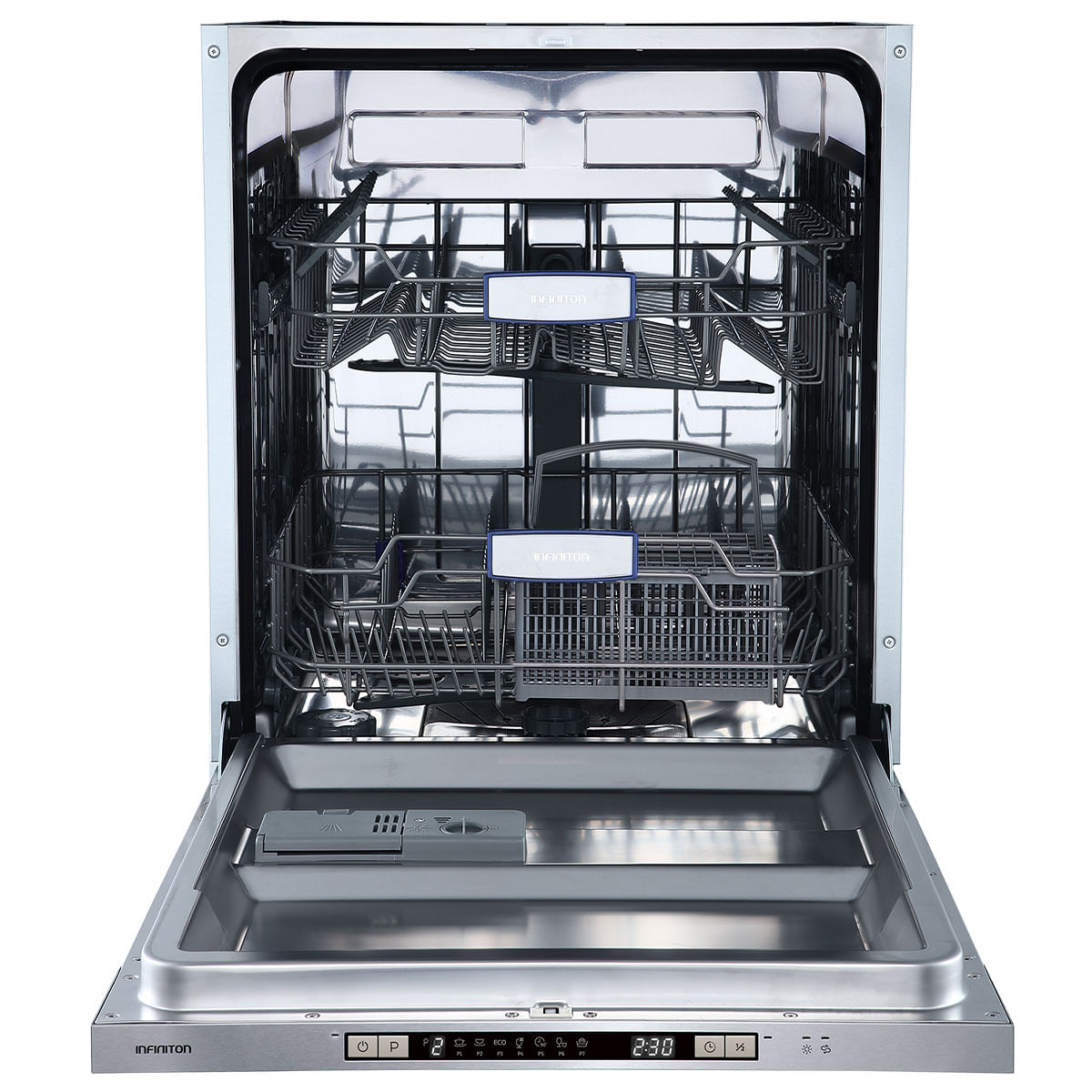 Lavavajillas integrable Infiniton DIW-BB606 12 cubiertos 7 programas E inox 59,8 cm 2