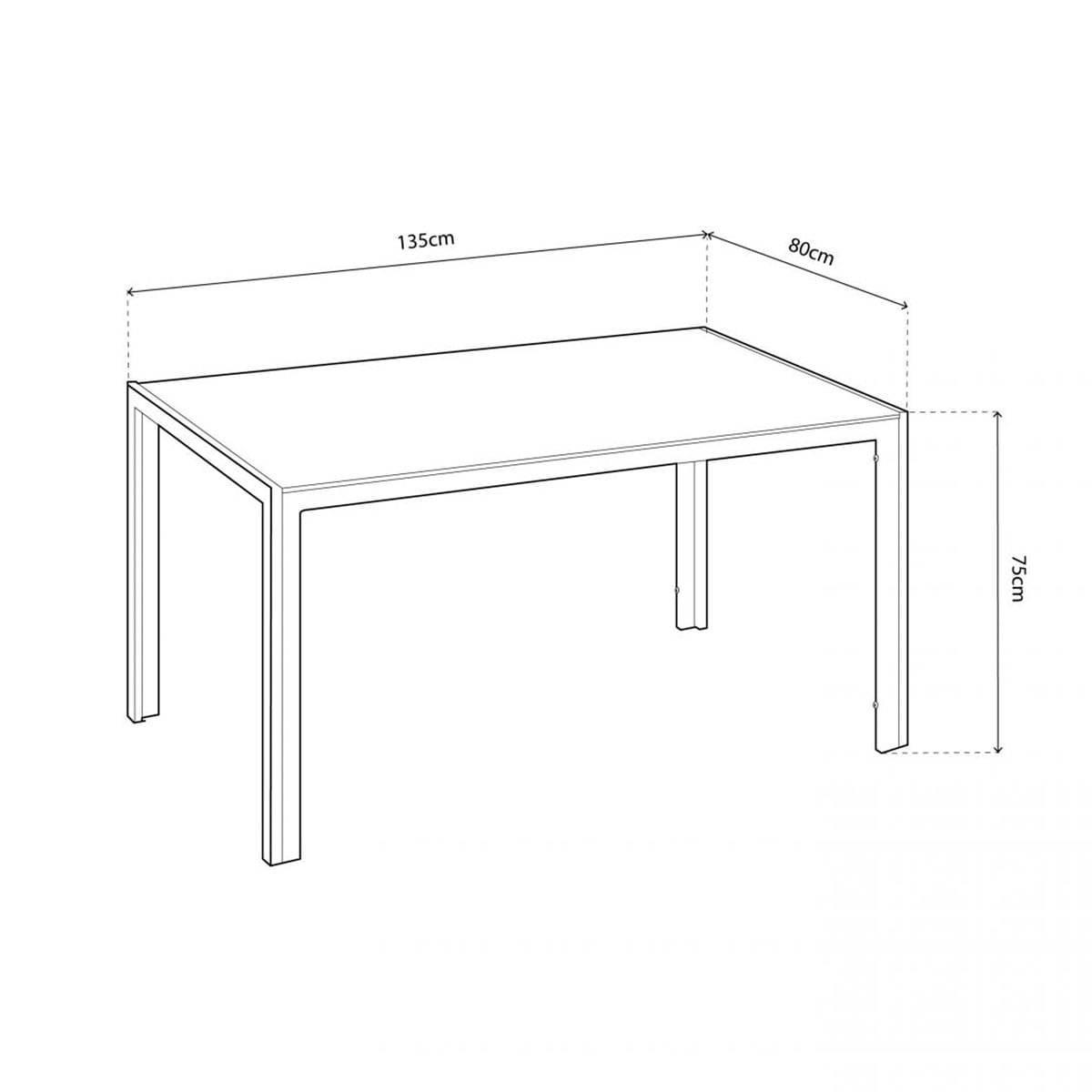 Conjunto de comedor Mármol 1 mesa + 6 sillas de comedor negro/gris medidas-mesa