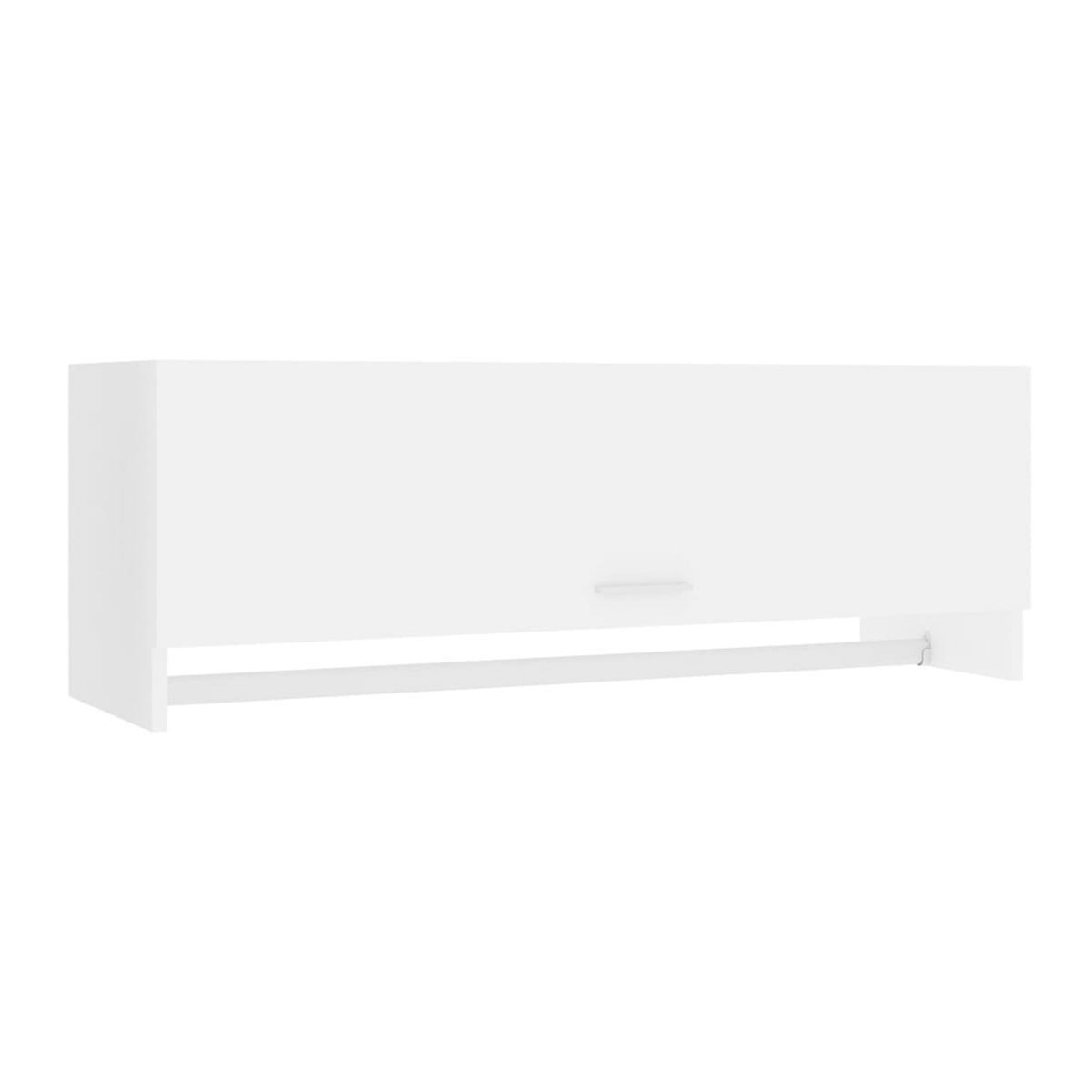 Armario compacto Apolo 1 puerta + 1 barra para colgar blanco 35x100x32,5 cm 2