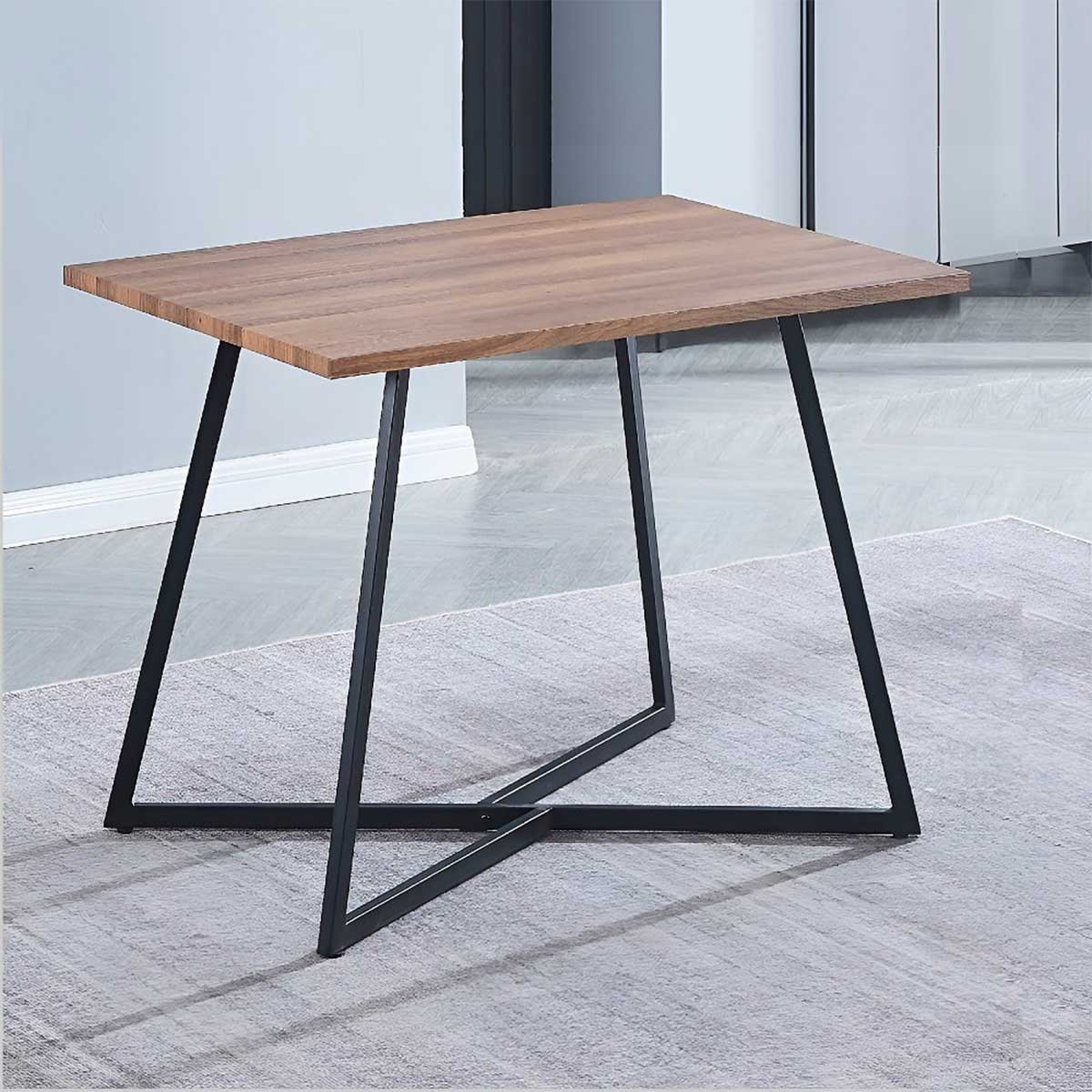 Conjunto de comedor 1 mesa Kirby + 5 sillas Videl roble/negro 3