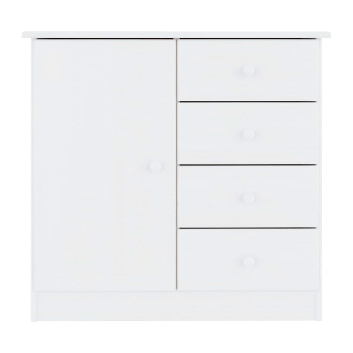 Aparador Turia 4 cajones + 1 puerta blanco 73x77x35 cm 3