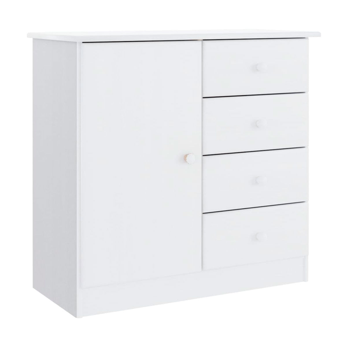 Aparador Turia 4 cajones + 1 puerta blanco 73x77x35 cm 2