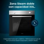 Horno Cecotec Bolero Hexa C126000 Inox A 2800W 77L Steam EasyClean A inox 59,2 cm 4