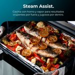 Horno Cecotec Bolero Hexa C126000 Inox A 2800W 77L Steam EasyClean A inox 59,2 cm 6