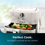 Freidora de aire Cecotec Cecofry Antique 5000 Window 1500W 5L diseño retro con ventana blanco 5