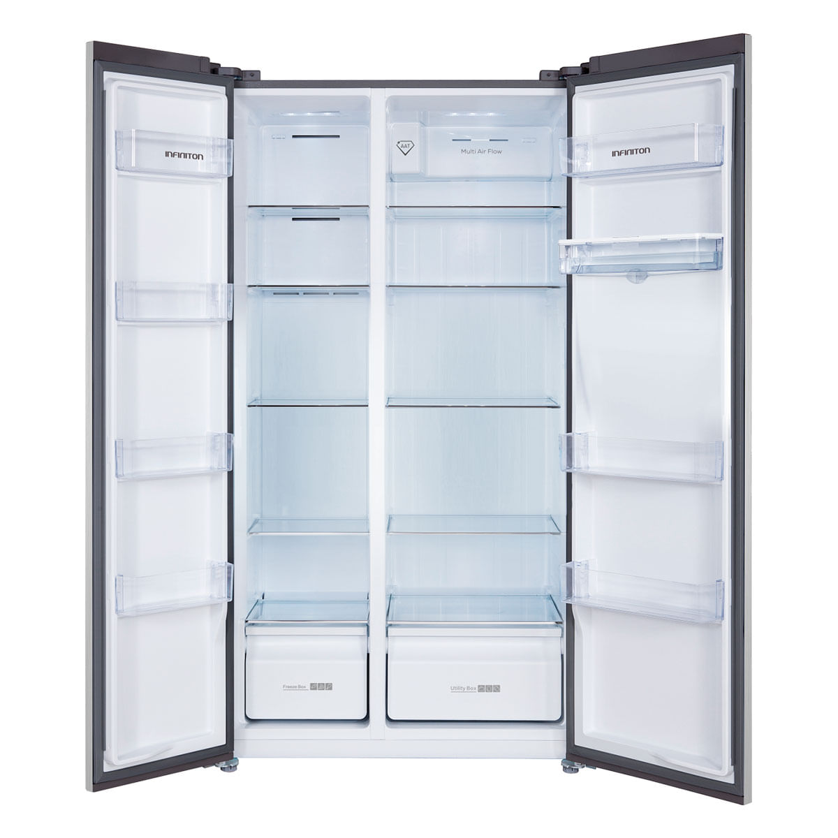Frigorífico americano Infiniton SBS-503A77XED Total No Frost 503L dispensador de agua E inox 176,8 cm 2