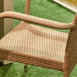 Pack de 2 sillas multiusos Sumatra acabado en ratán uso interior y exterior marrón 4