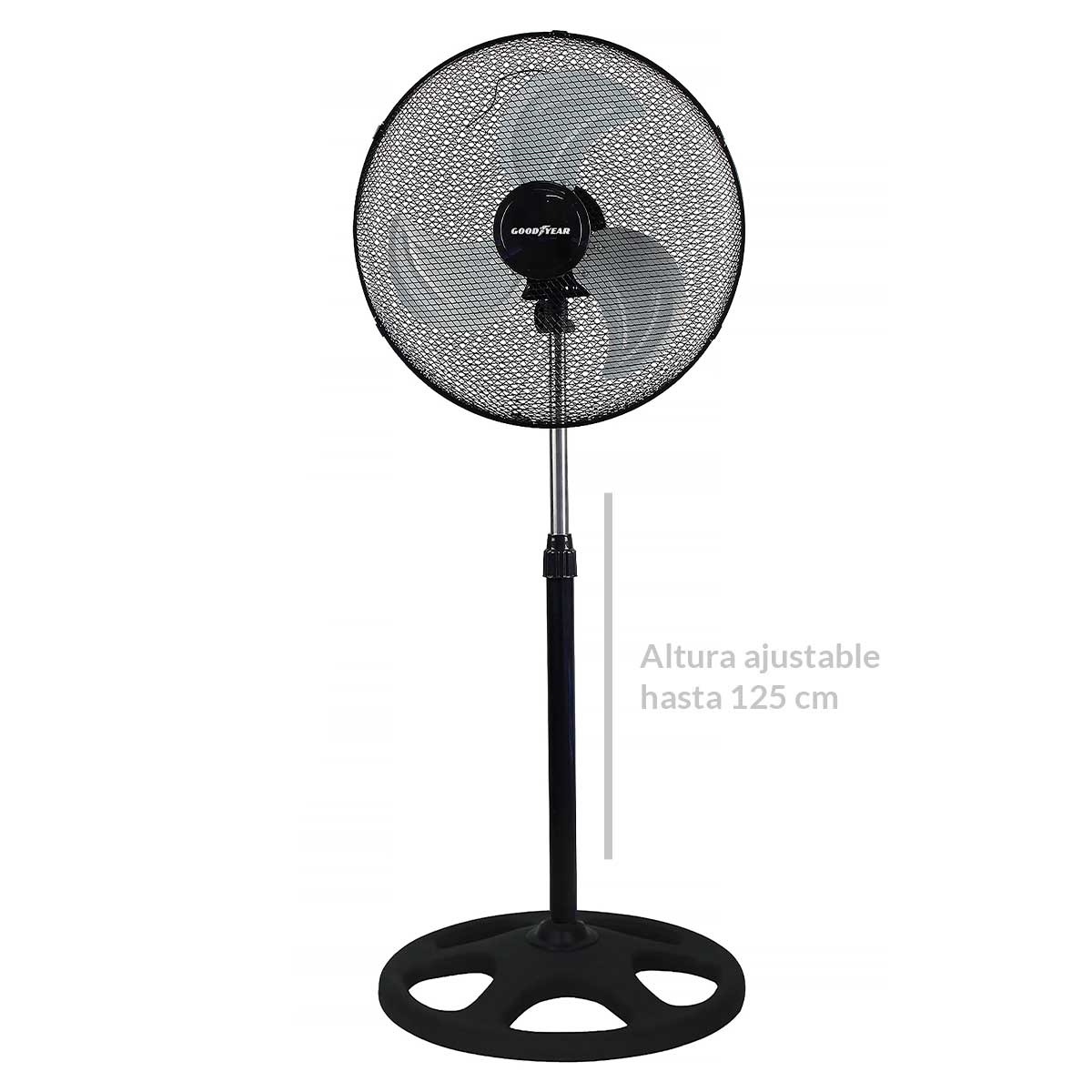 Ventilador Goodyear GY18SF 55W 3 en 1 negro/inox 3