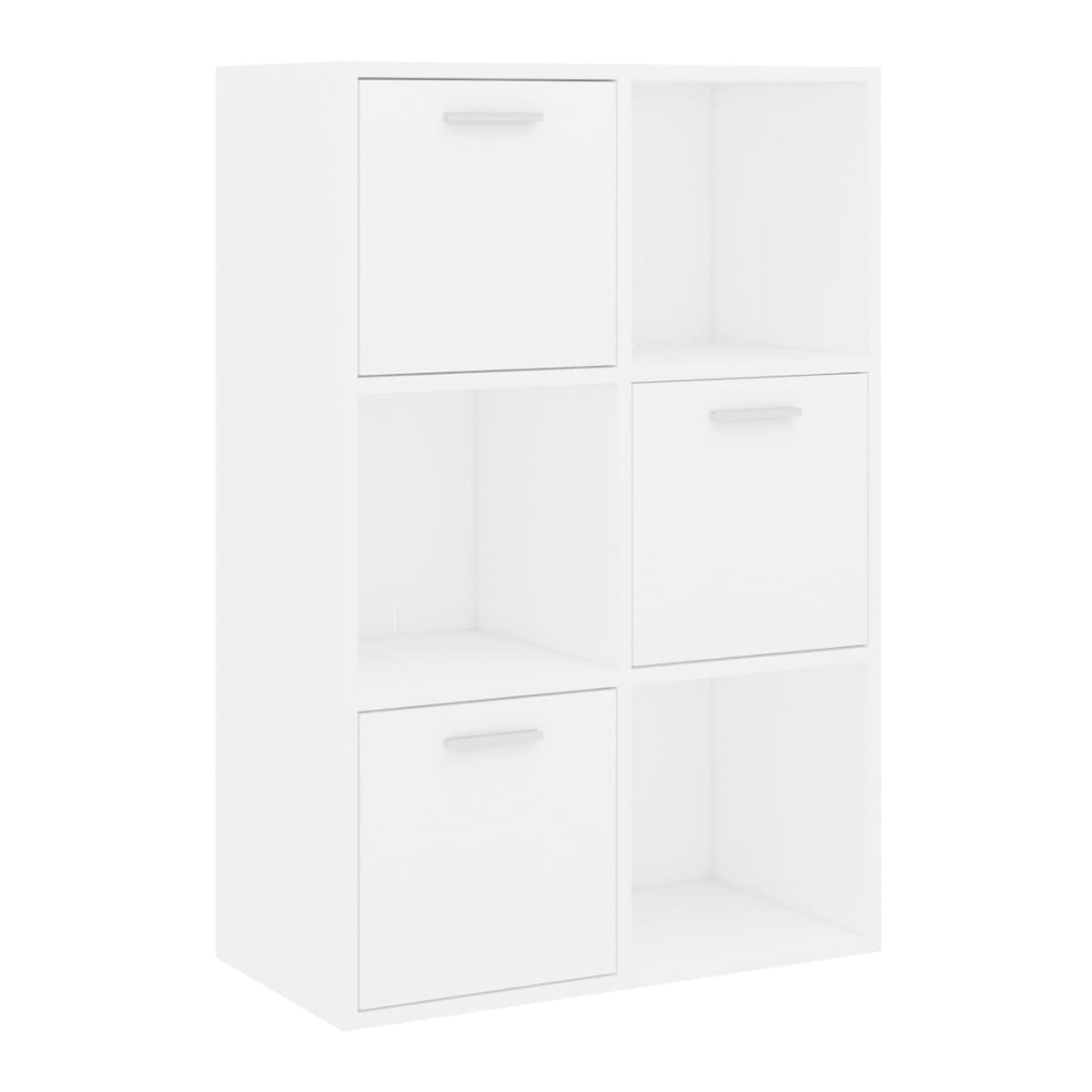 Estantería América 3 puertas + 3 módulos blanco 90x60x29,5 cm 2