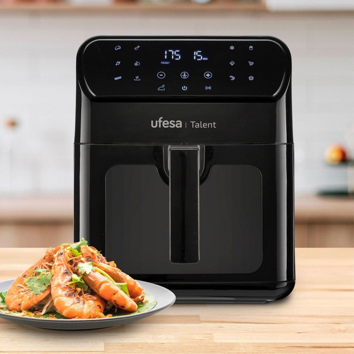 Freidora de aire Talent Ufesa 1500W 6,5L 13 modos negro 2