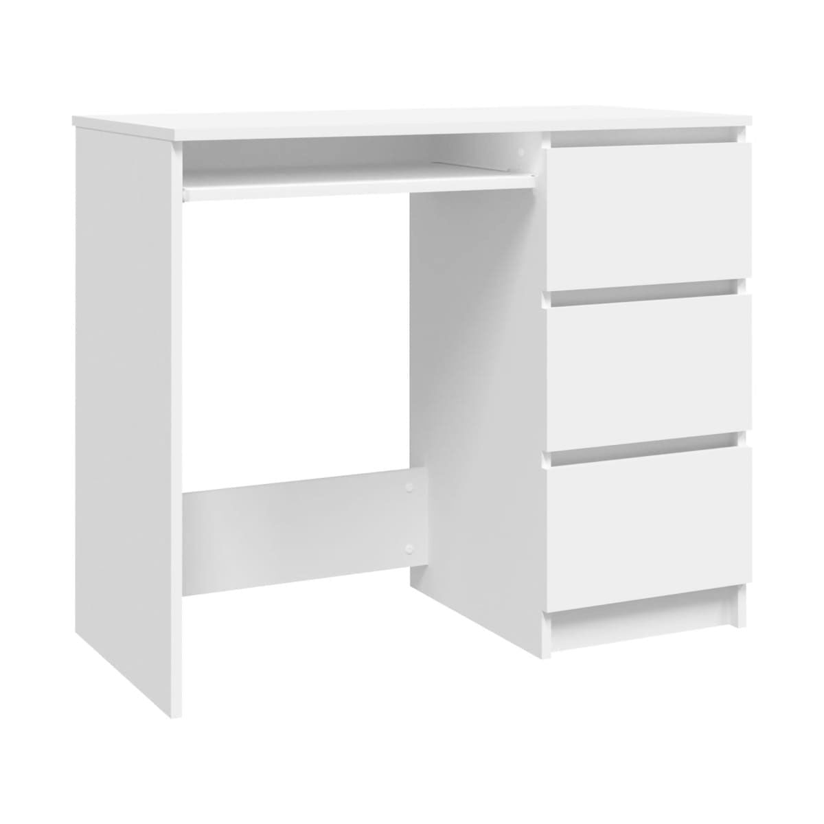 Escritorio Dimas rectangular 3 cajones blanco 76x90x45 cm 2