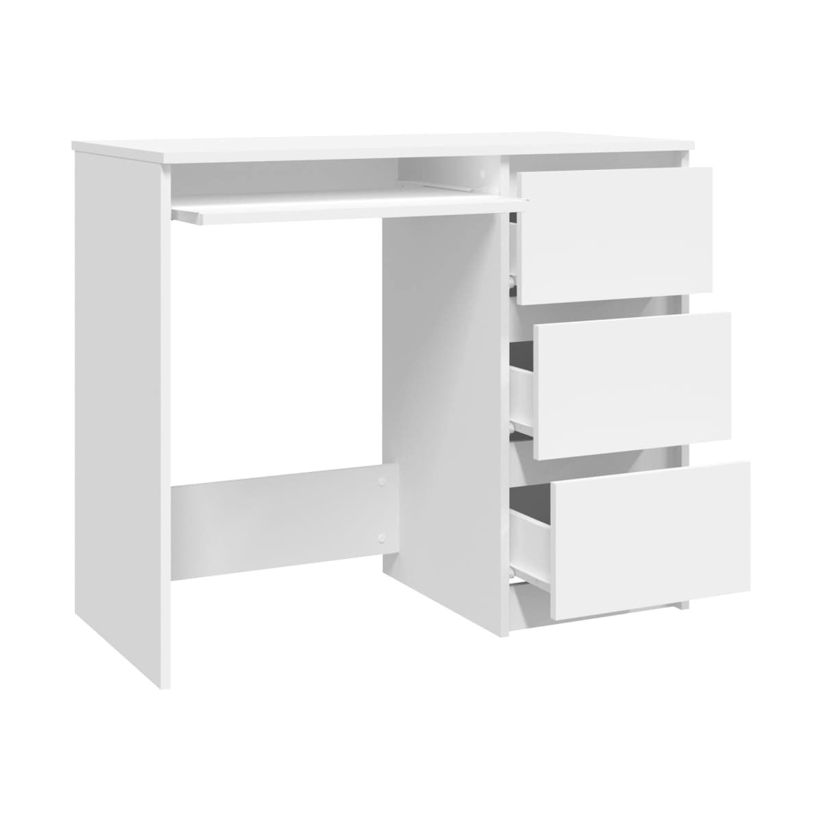 Escritorio Dimas rectangular 3 cajones blanco 76x90x45 cm 3