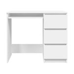 Escritorio Dimas rectangular 3 cajones blanco 76x90x45 cm 4