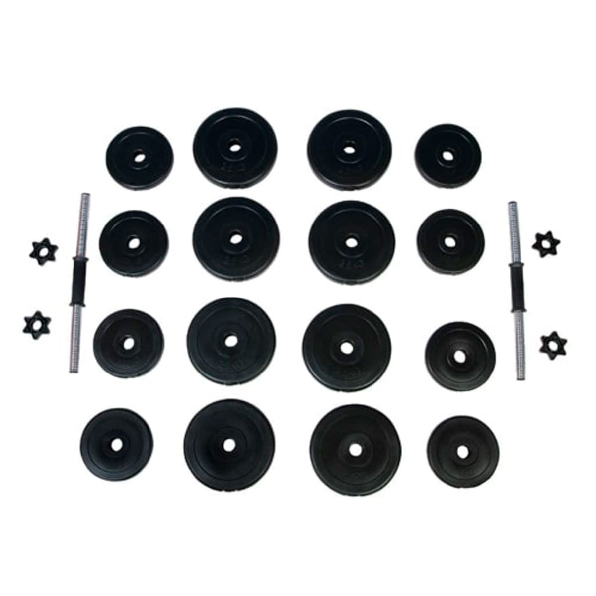Set de mancuernas Power Plus 30kg negro 4