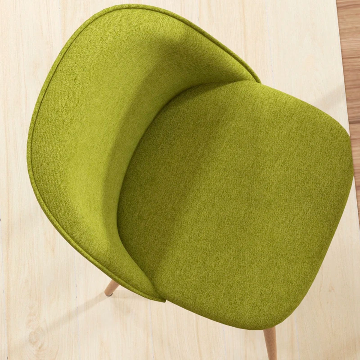 Pack de 2 sillas de comedor Boho Homcom verde pistacho 83x50x52 cm  6