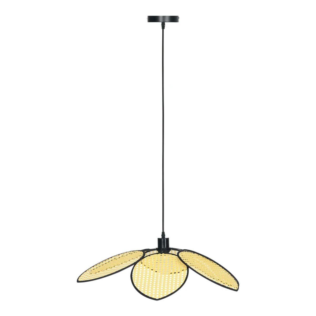 Lámpara de techo Flower Homcom 40W diseño colgante forma de flor natural  2