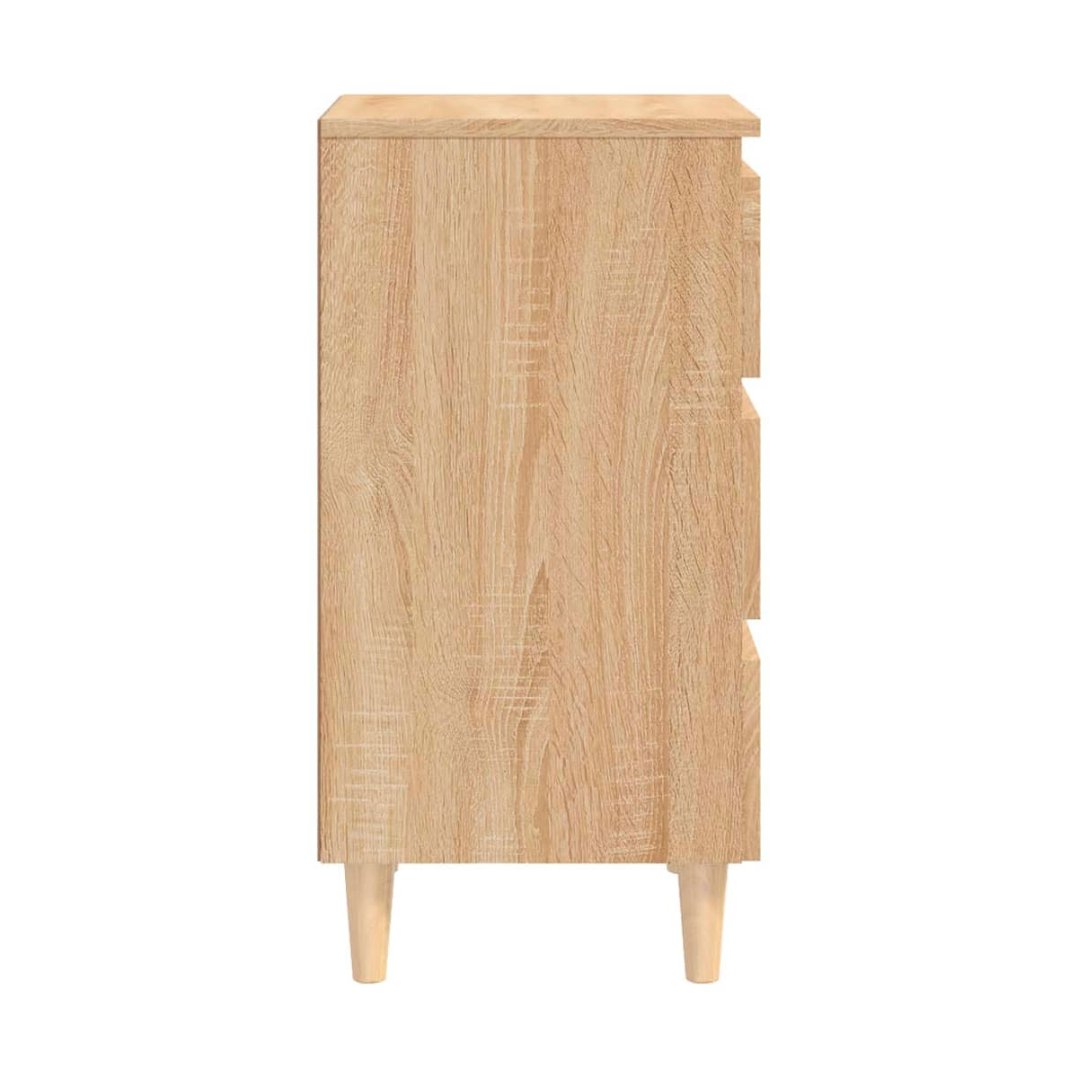 Mesita de noche Ollie 3 cajones natural 69x40x35 cm 6